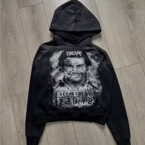 Black Graphic Hoodie